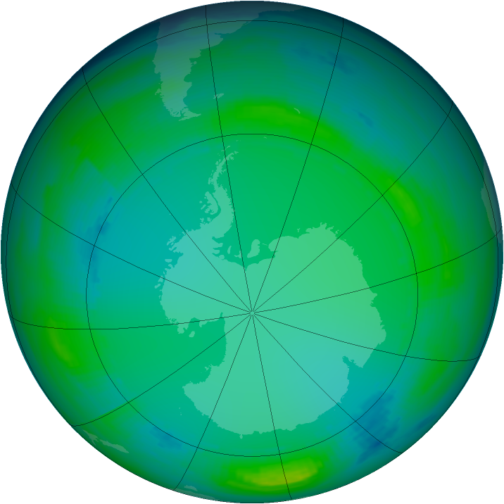 Ozone Map 1987-07-13